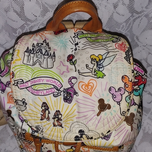 HTF Dooney and Bourke Sketch Backpack Purse - Picture 6 of 9